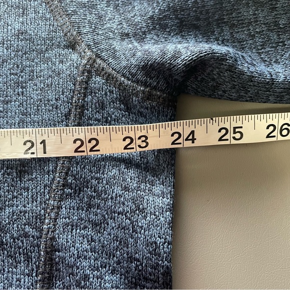 Eddie Bauer Quarter Zip Pull Over Knit Fleece Blue L - Picture 8 of 9